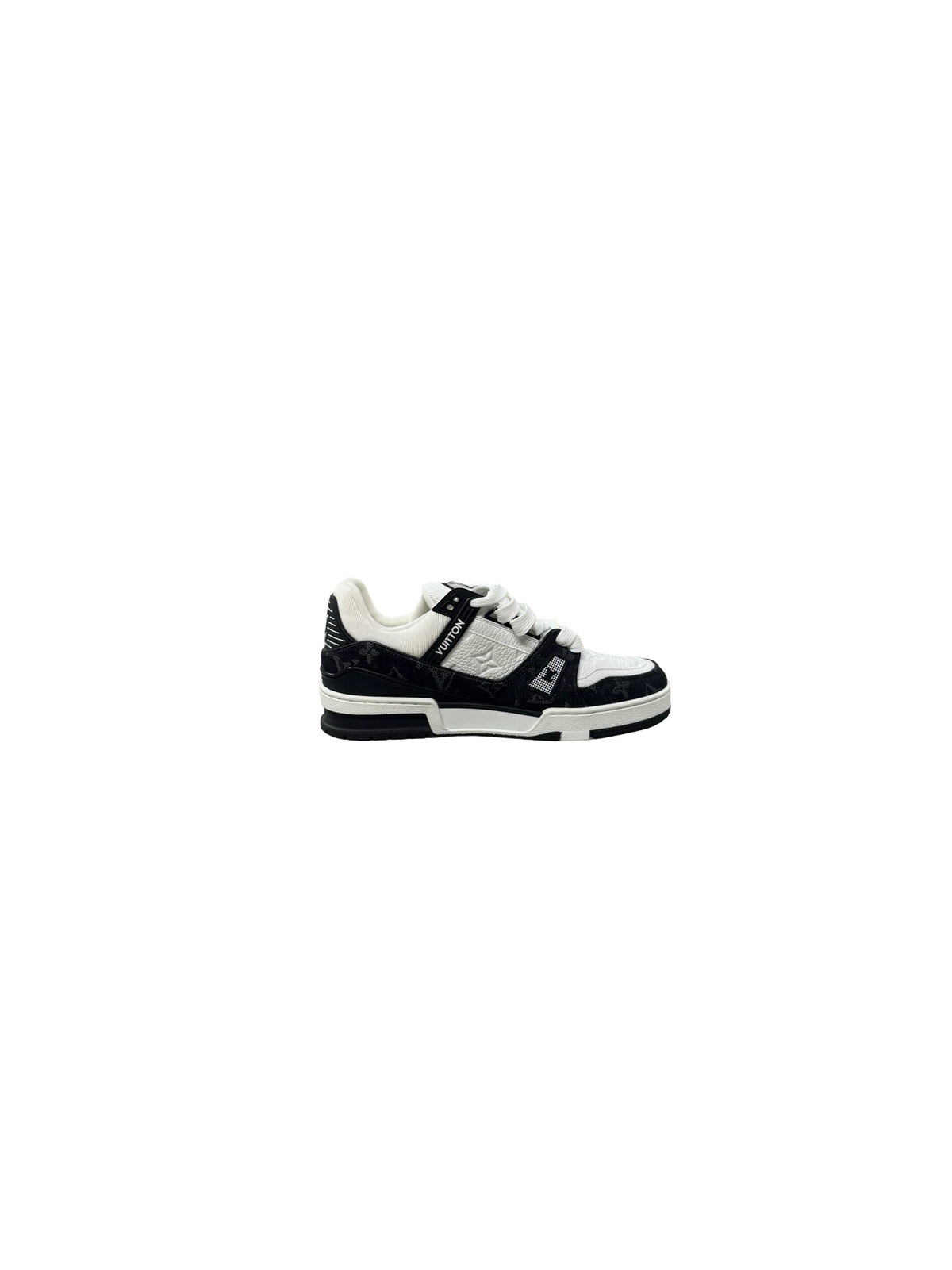 Classic Denim Trainer (White/Black)