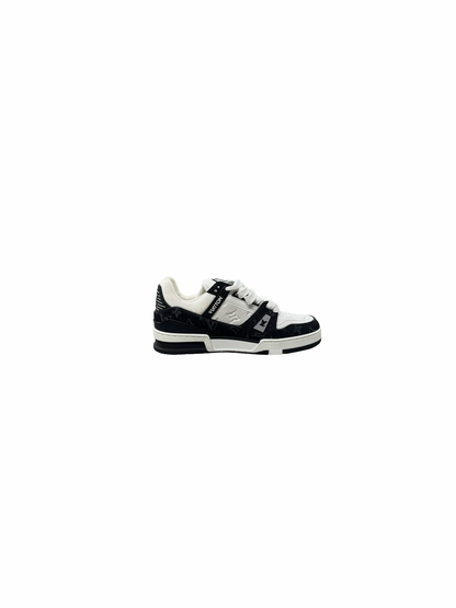 Classic Denim Trainer (White/Black)