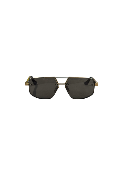 "Love Rod" Wood Frame/18KT Gold Plated Sunglasses