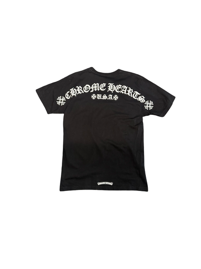 Classic Script Pocket Tee (Black/White)
