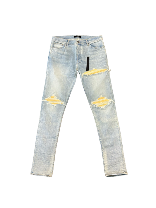 Ultrasuede MX1 (Yellow/Surf Indigo)