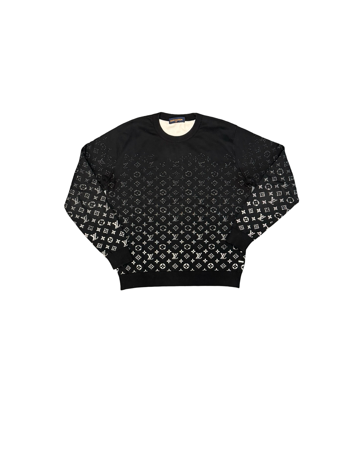 Monogram Fade Crewneck (Black/White)