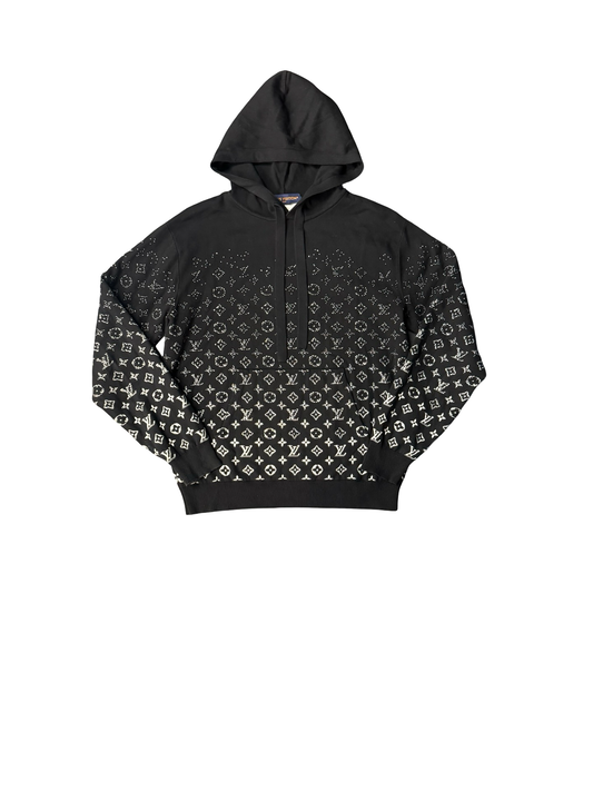 Monogram Gradient Hoodie (Black/White)