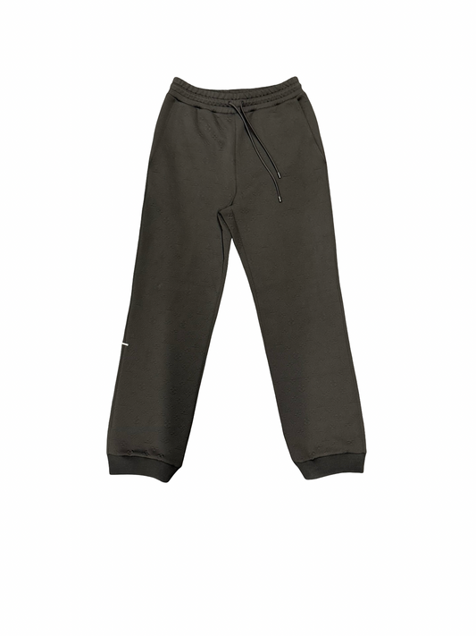 Monogram Embossed Joggers (Black)