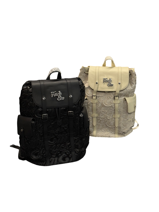 Leather Patch Backpack