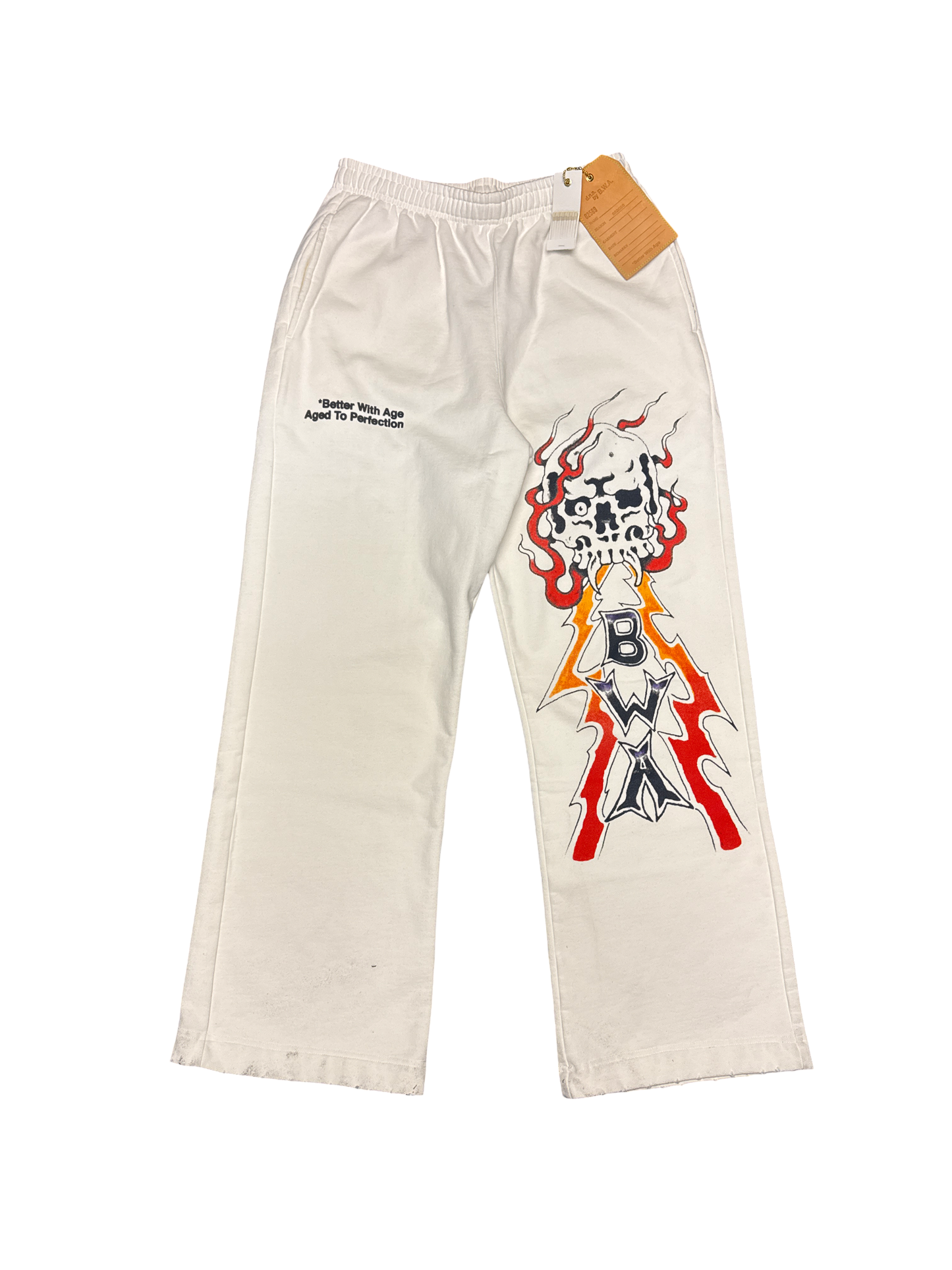 BWA Skull Logo Sweats (White/Multi)