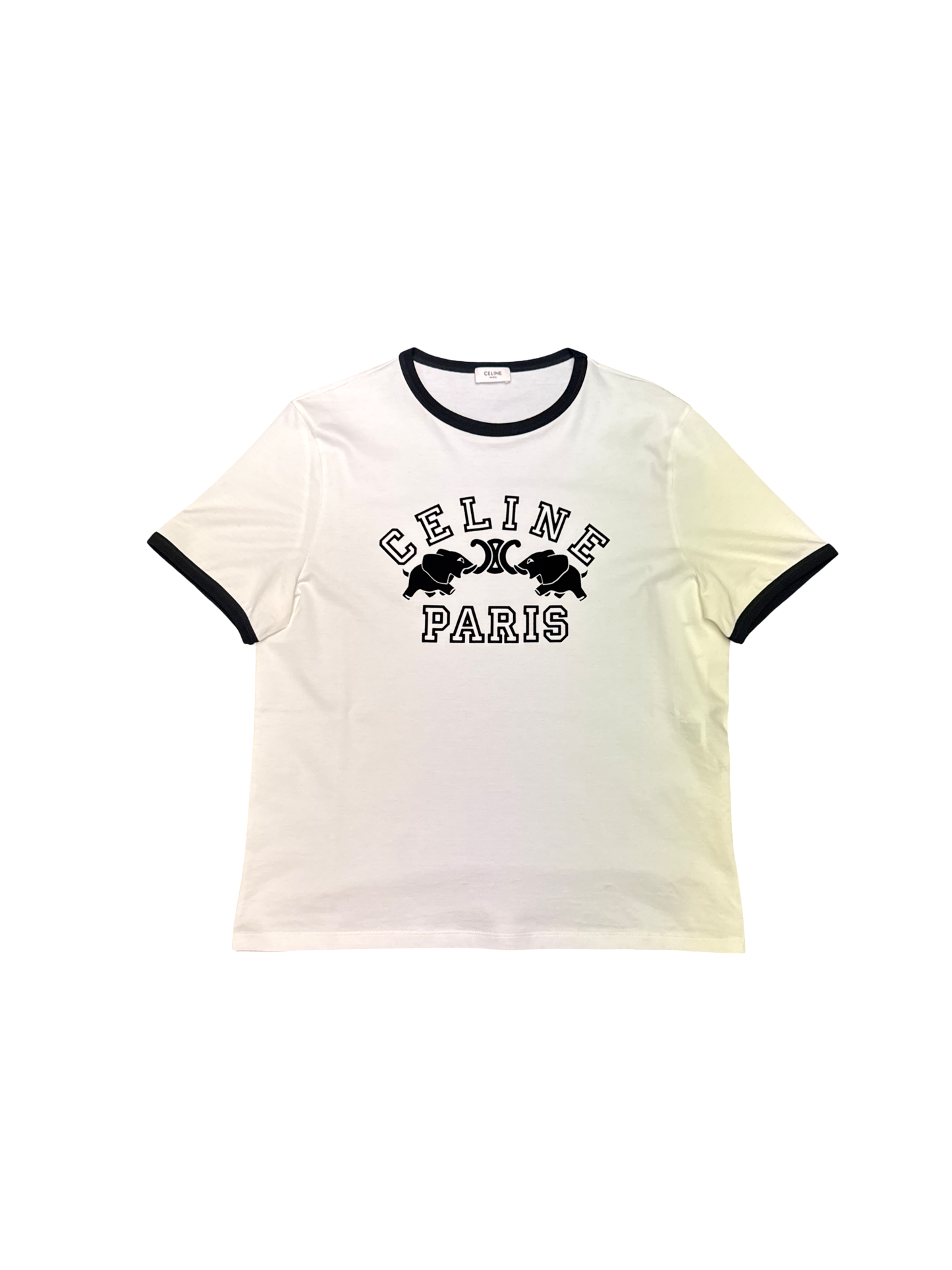 Celine Black/White Vintage Style Tee