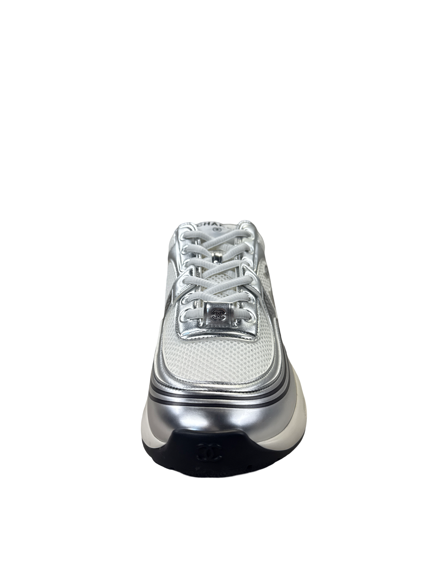 Chanel Sport Trainer (White/Silver)