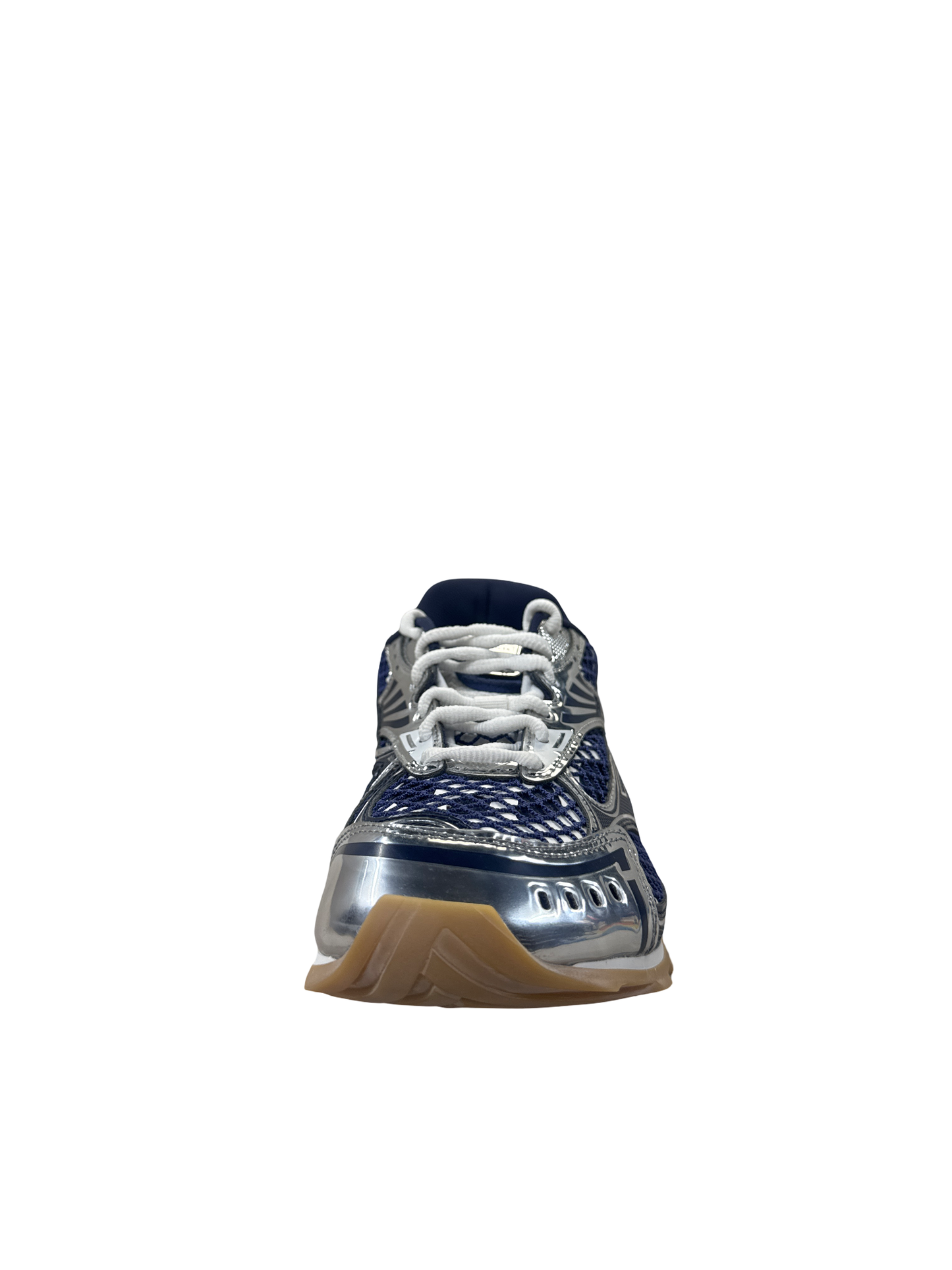 Bottega Veneta Womens Orbit (Navy/Silver/White)