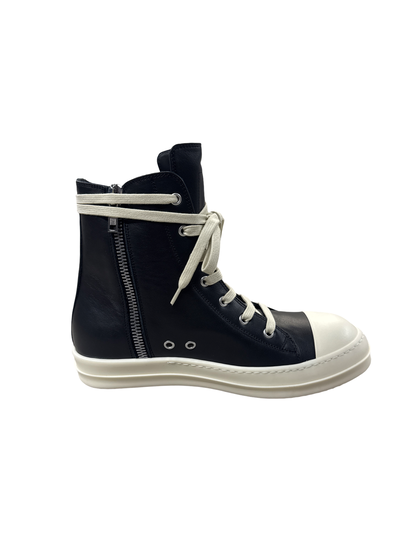 Rick Owens Womens Mainline Hi Top (Black/Milk)