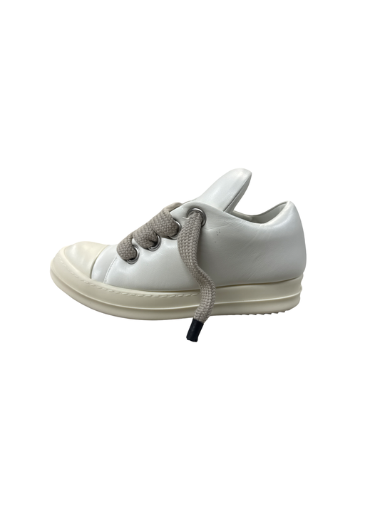 Rick Owens Womens Jumbo Lace Lowtop (Milk/Eggshell)