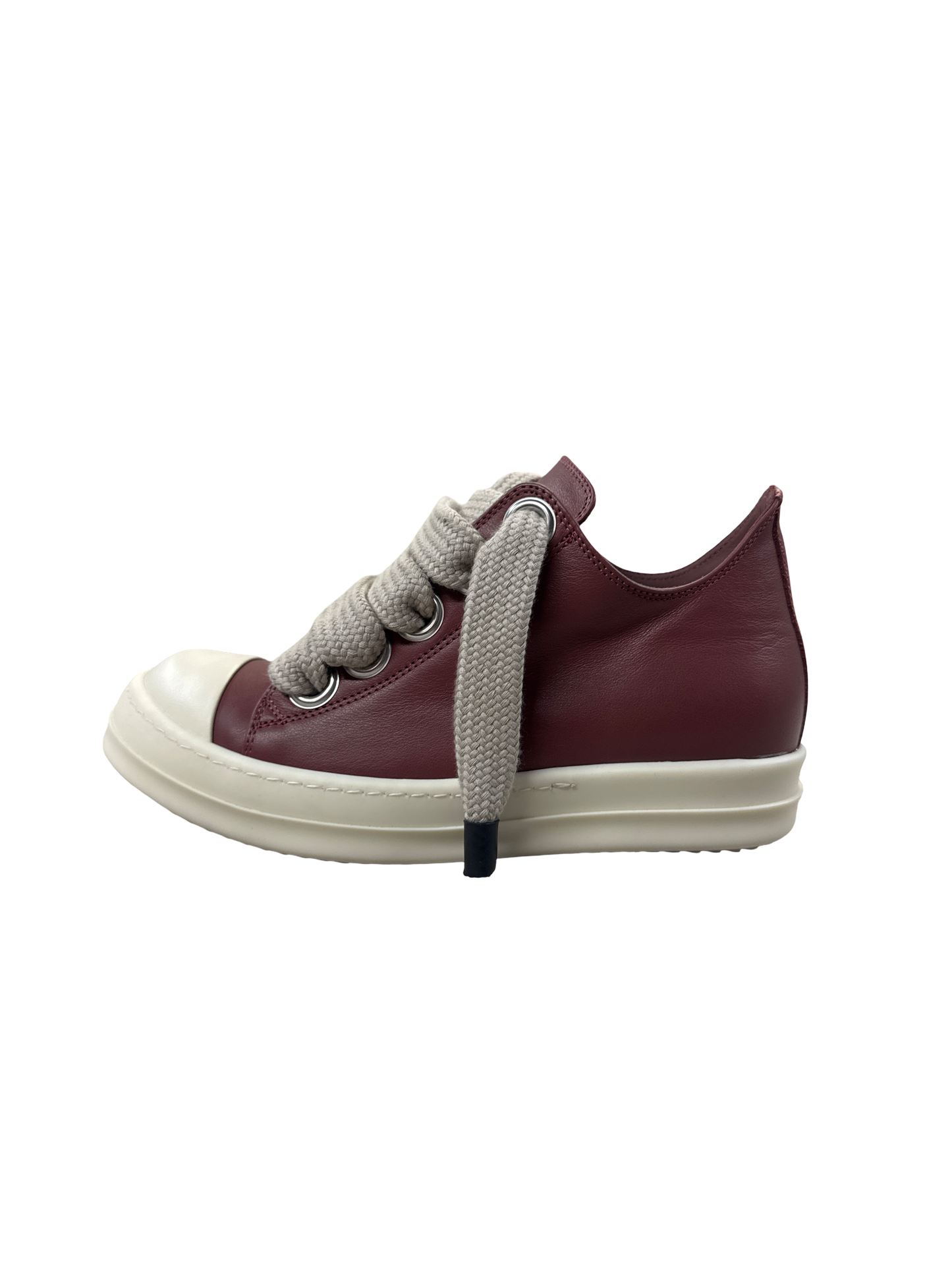 Rick Owens Womens Jumbo Lace Lowtop (Burgundy)
