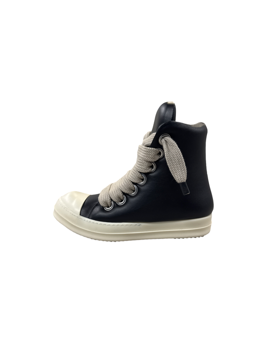 Rick Owens Oversized Jumbo Lace High Top (Black/Milk)