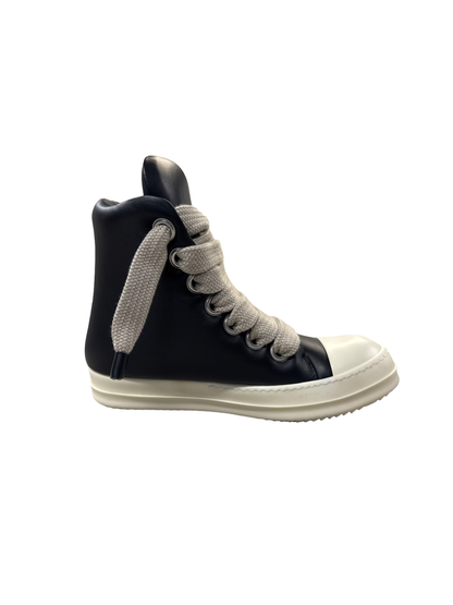 Rick Owens Oversized Jumbo Lace High Top (Black/Milk)