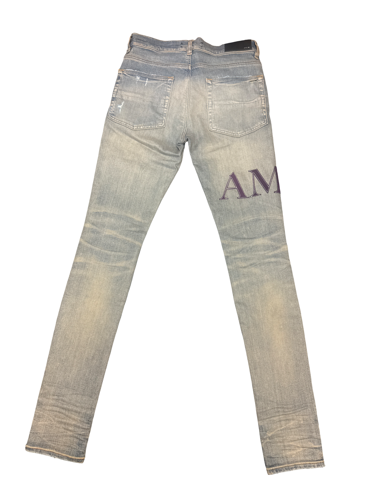 Amiri Purple Serif Logo Jean (Clay Indigo/Purple)