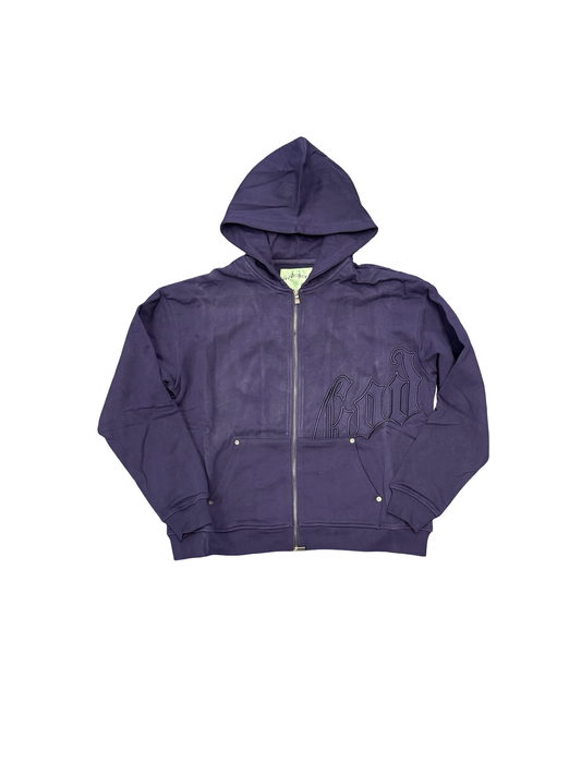 Logo Zip Hoodie (Navy)
