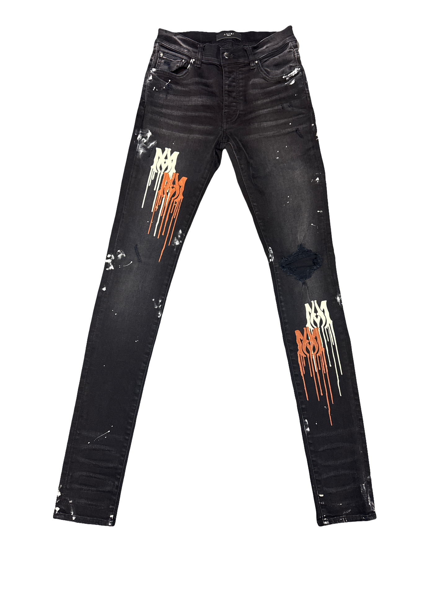 Amiri "MA Drip Logo" Jean (Black/Brown/White)