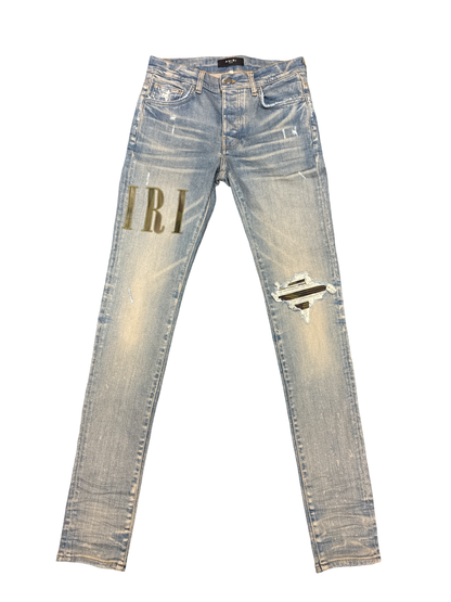 Amiri Blue Camo Core Logo (Clay Indigo/Camo)