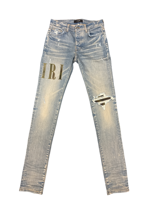 Amiri Blue Camo Core Logo (Clay Indigo/Camo)