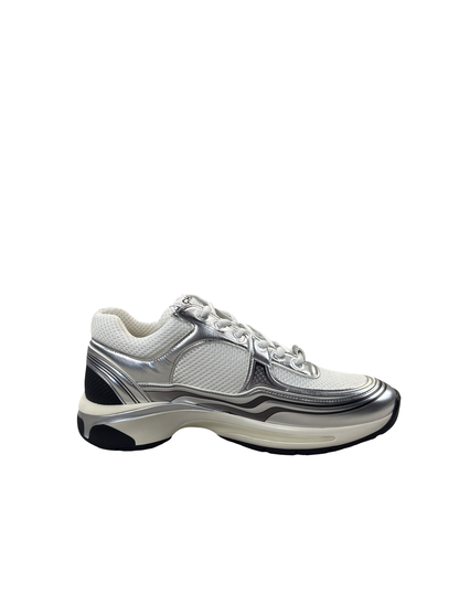 Chanel Sport Trainer (White/Silver)