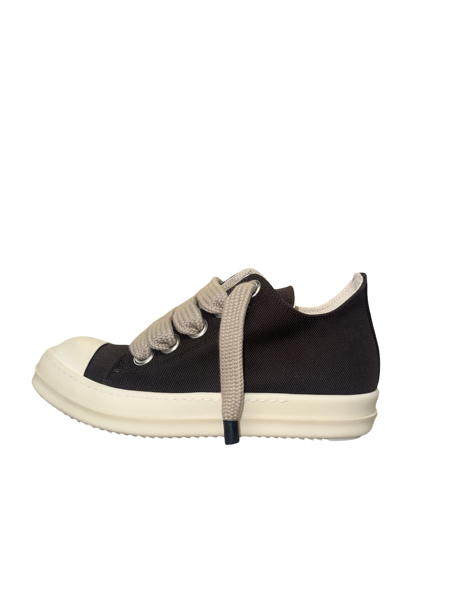 Rick Owens Jumbo Lace Lowtop (Dark Dust/Milk)