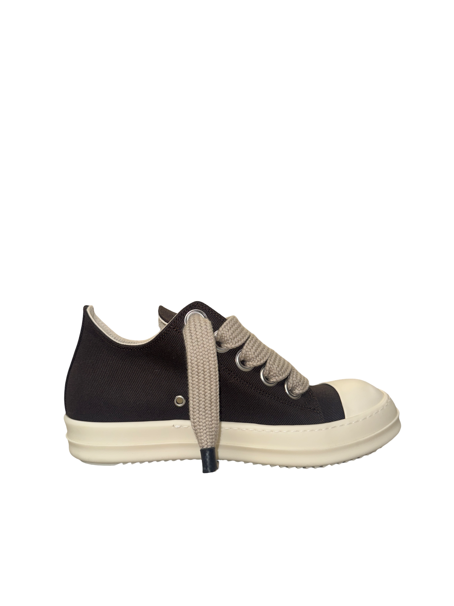 Rick Owens Jumbo Lace Lowtop (Dark Dust/Milk)