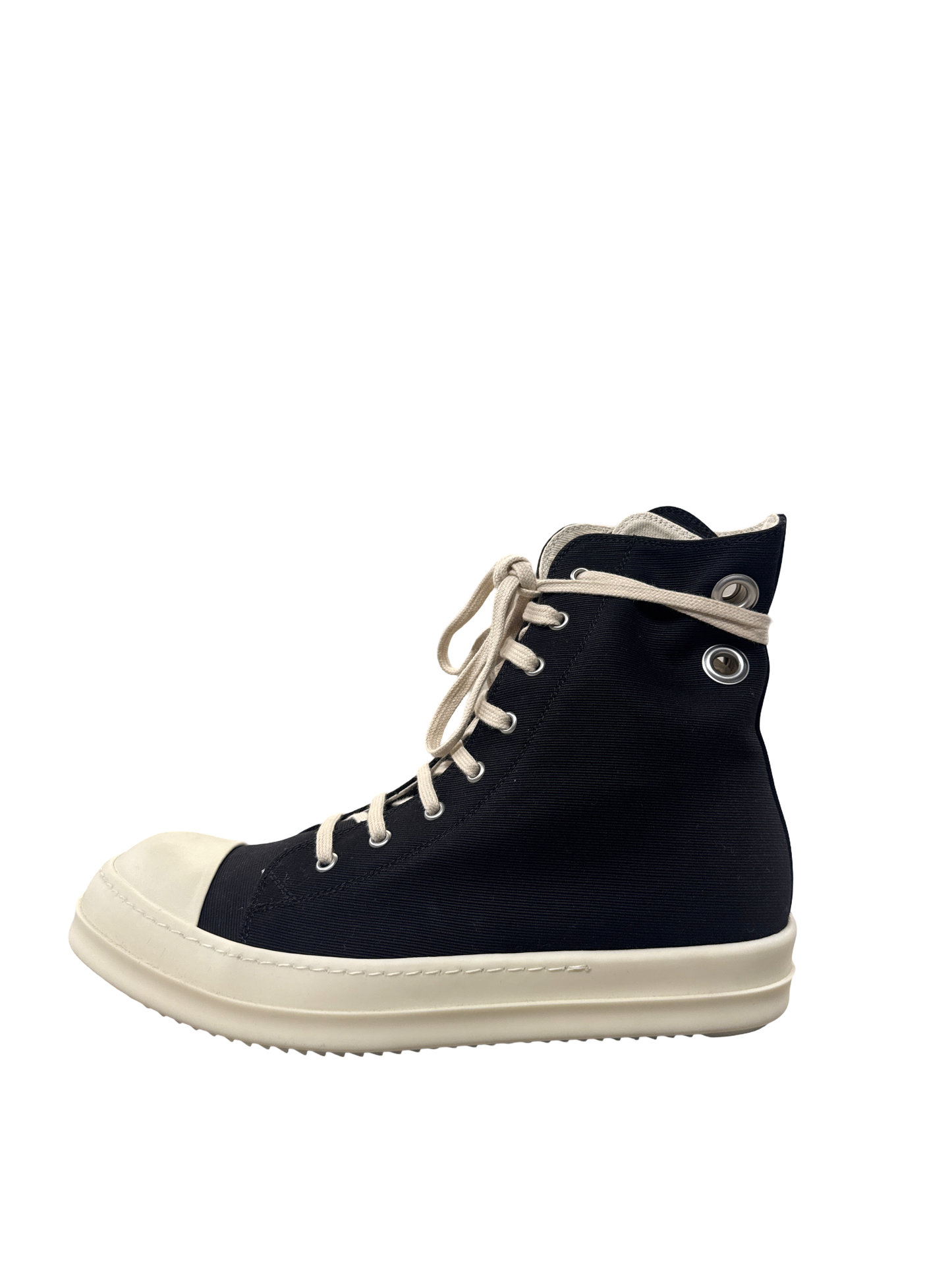 Rick Owens High Top Sneaker (Black/Milk)