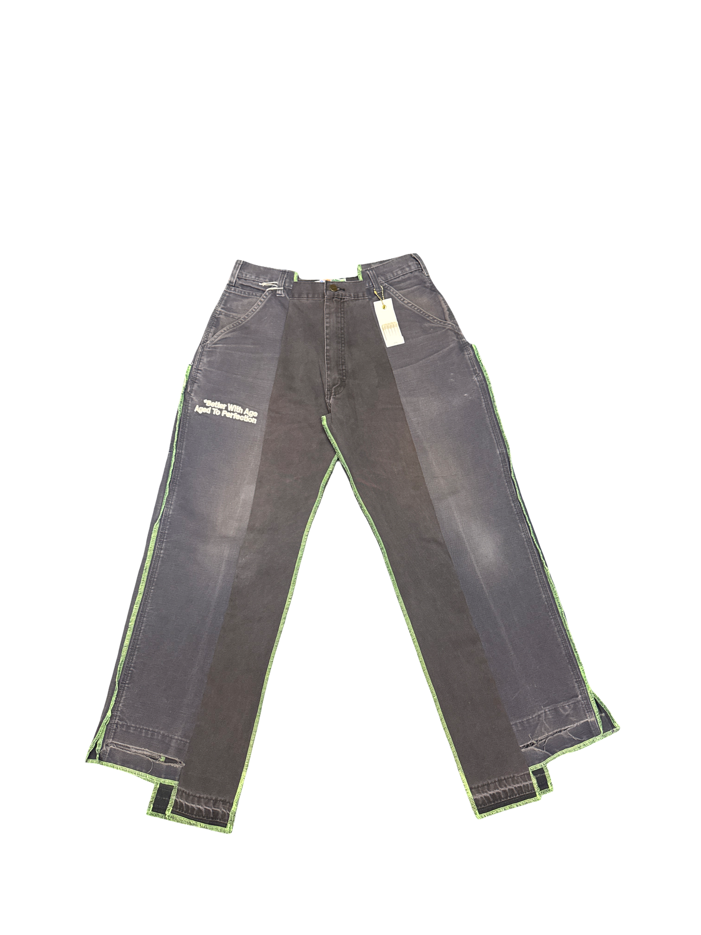 Better With Age Reconstructed Carpenter Jean (Grey/White/Vintage Black)