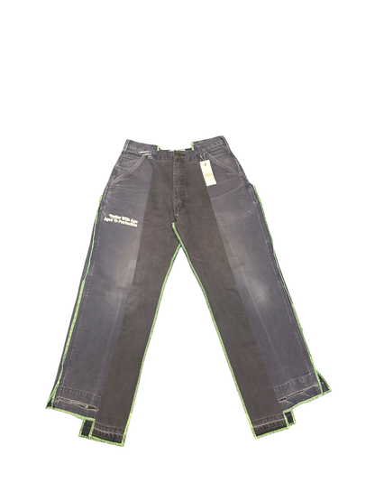 Better With Age Reconstructed Carpenter Jean (Grey/White/Vintage Black)