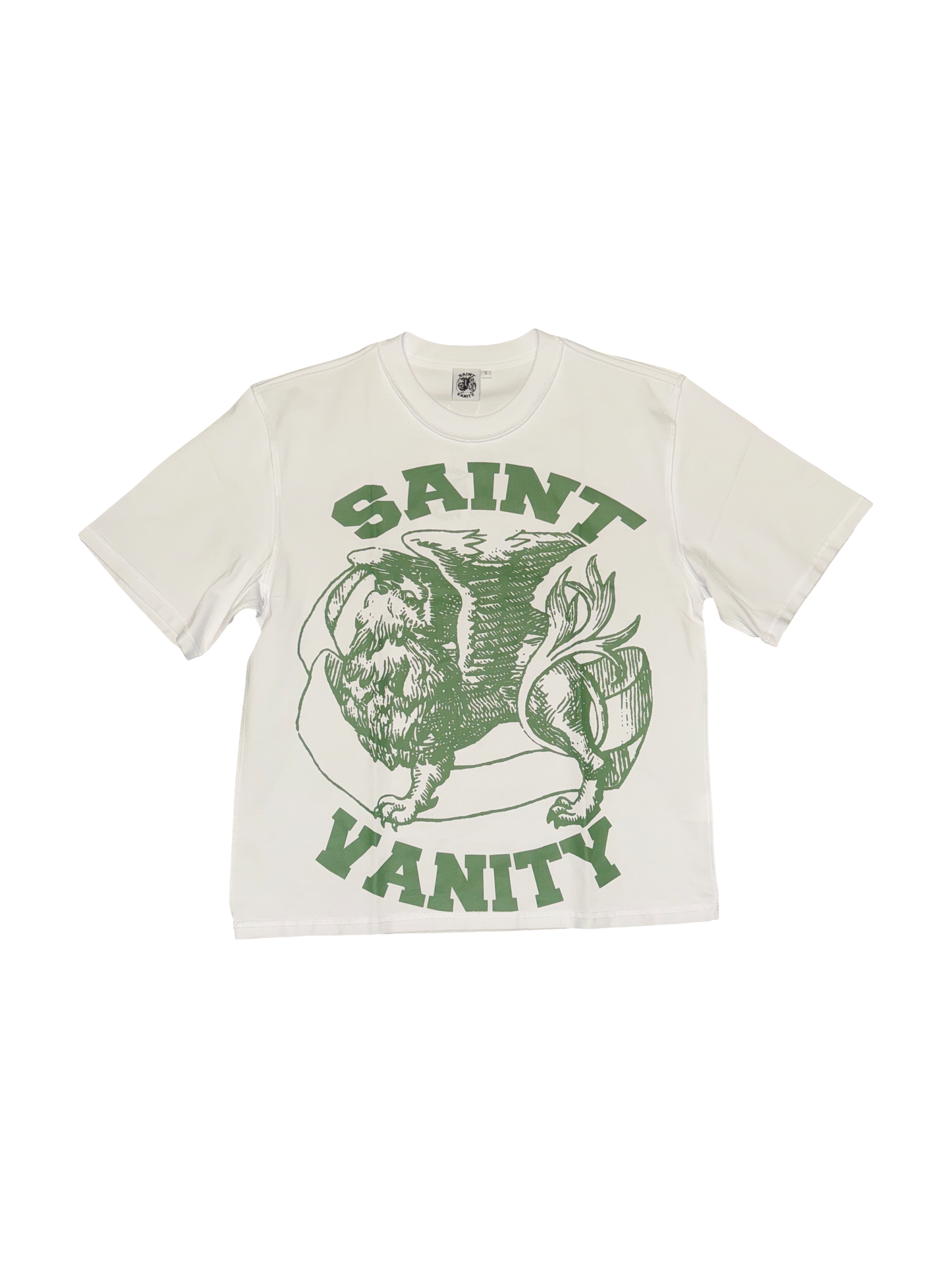 Saint Vanity Logo Tee (White/Green)