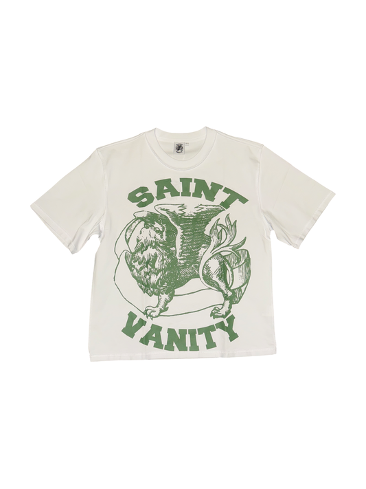 Saint Vanity Logo Tee (White/Green)