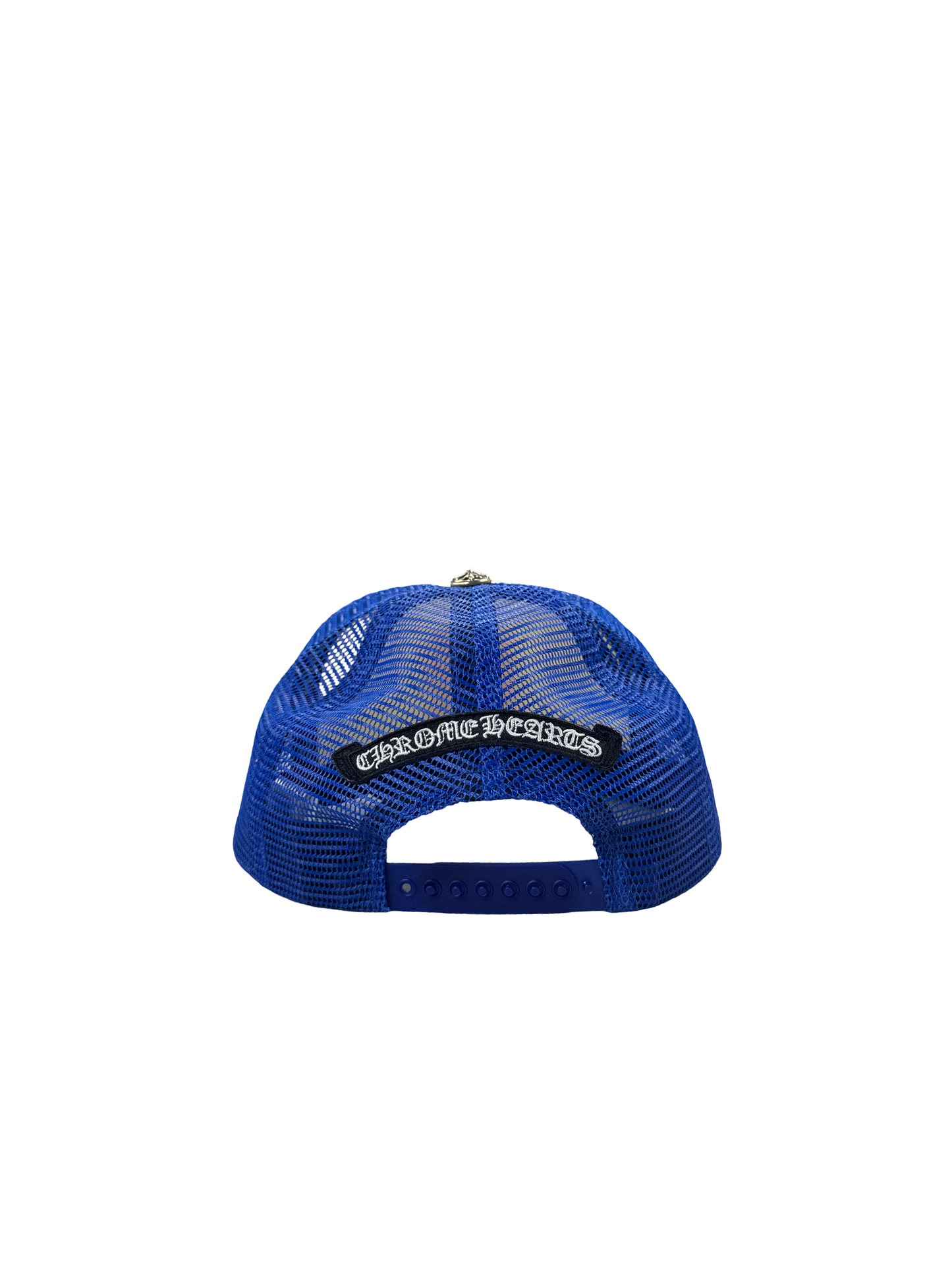 Chrome Hearts "Eyechart" Trucker (Blue/Red/White)