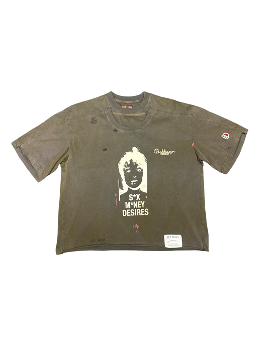 Bottega Desires "S*x Money Desires" Tee (Olive Green)