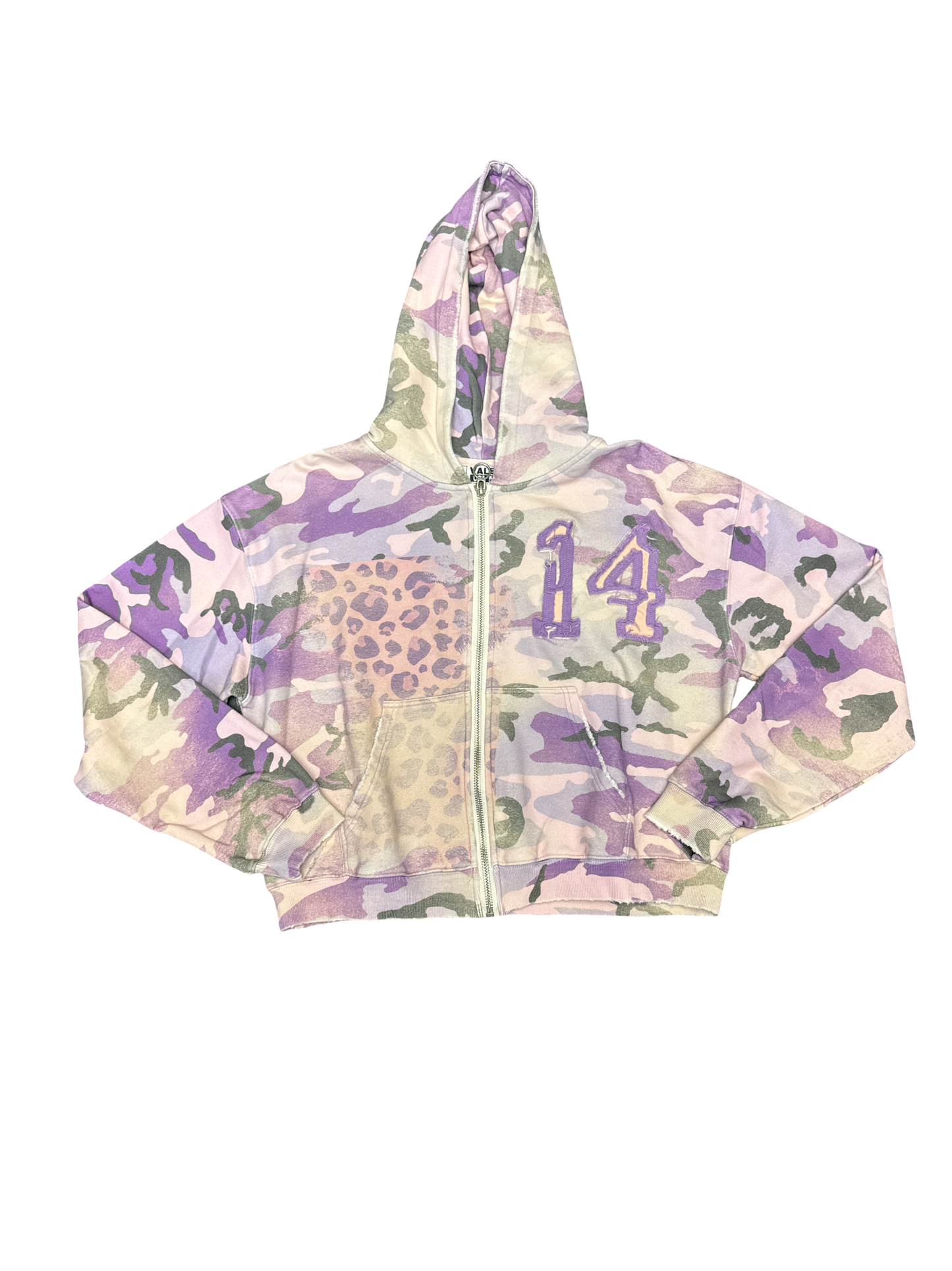 Vale Camo Zip Hoodie (Pink/Multi)