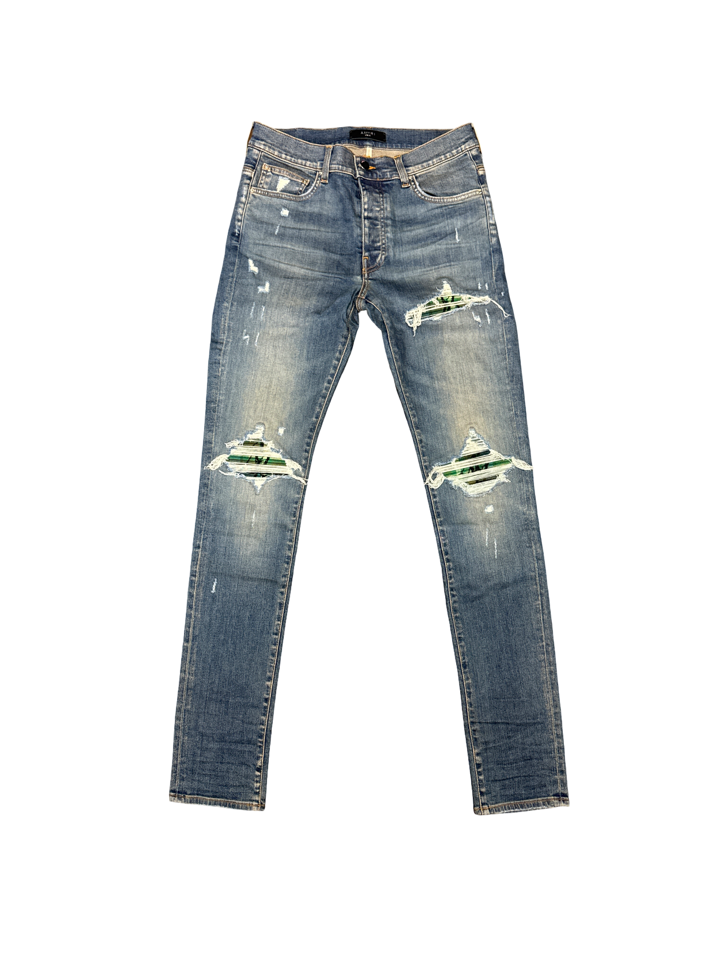 Amiri Plaid Patch MX1 (Crafted Indigo/Green)