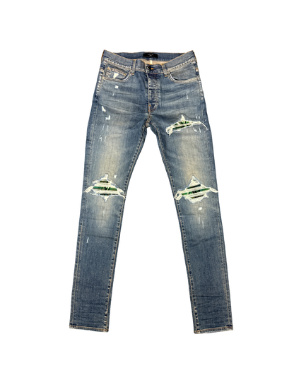 Amiri Plaid Patch MX1 (Crafted Indigo/Green)