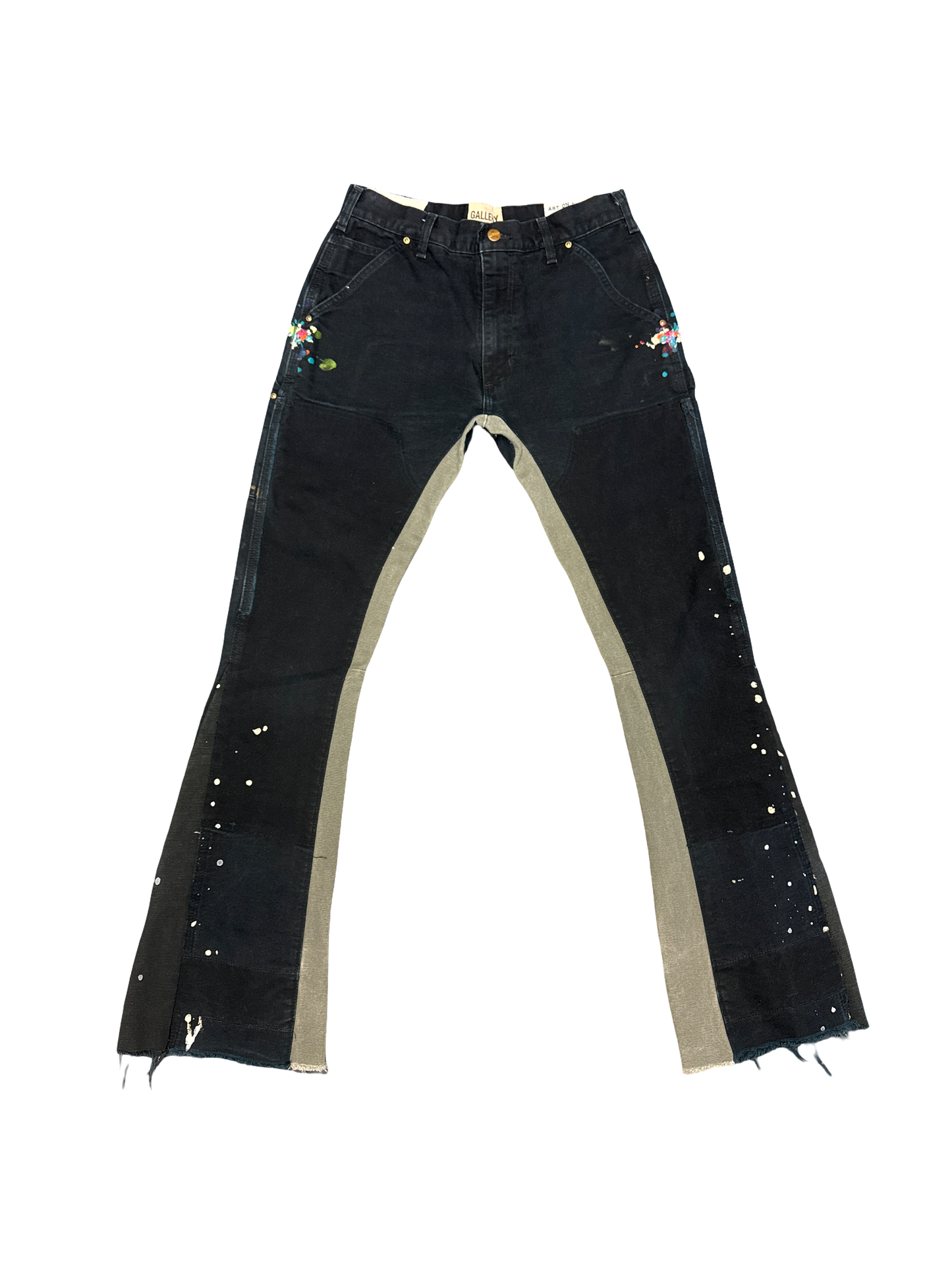 Gallery Department Carpenter Flare Jeans (Blue/Grey/Multi)