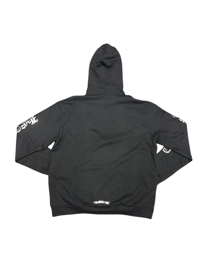 Chrome Hearts Script Pullover Hoodie (Black/Silver)