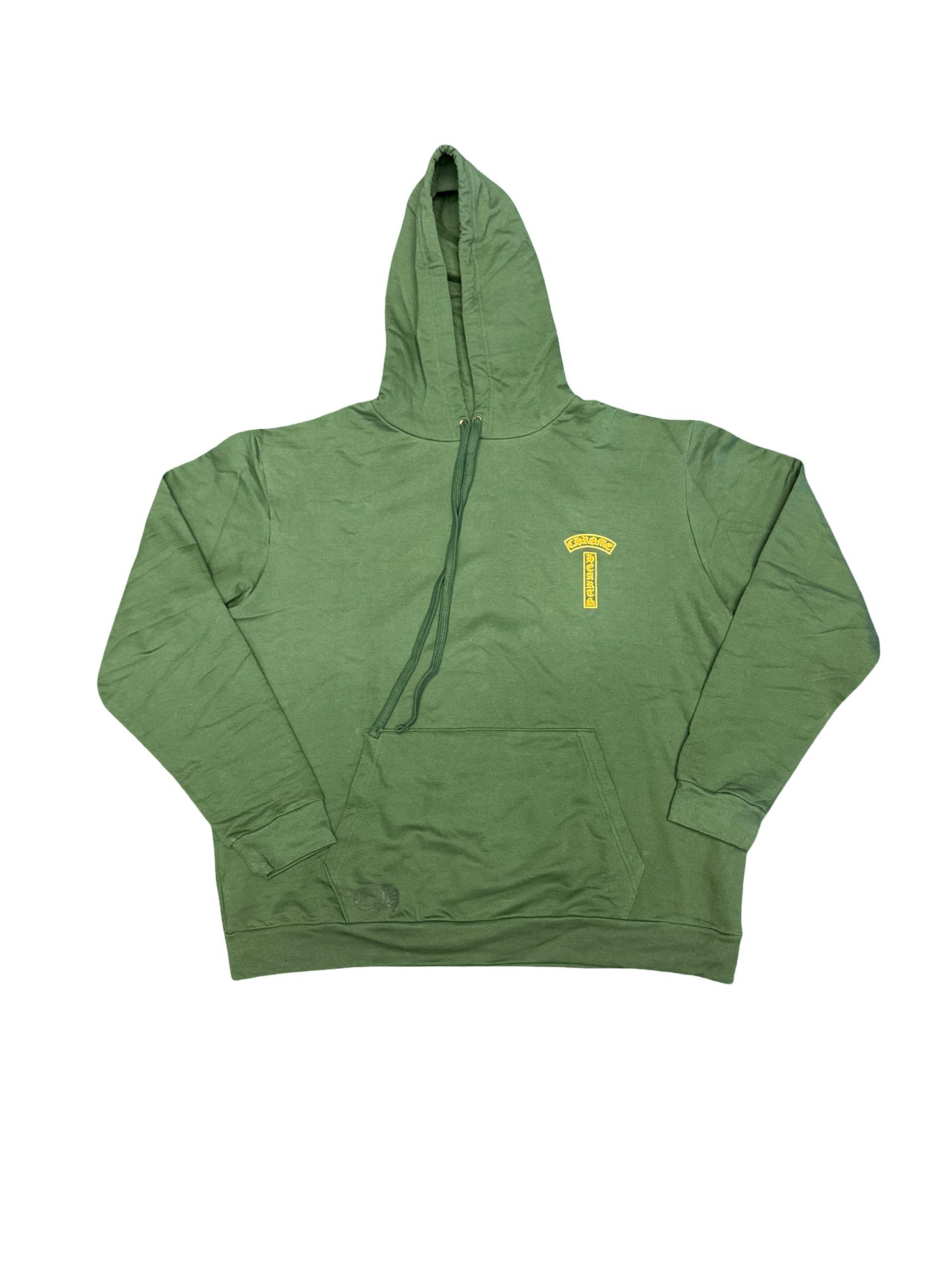 Chrome Hearts Script Pullover (Olive Green/Yellow)