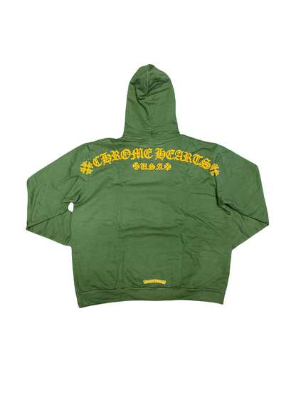 Chrome Hearts Script Pullover (Olive Green/Yellow)