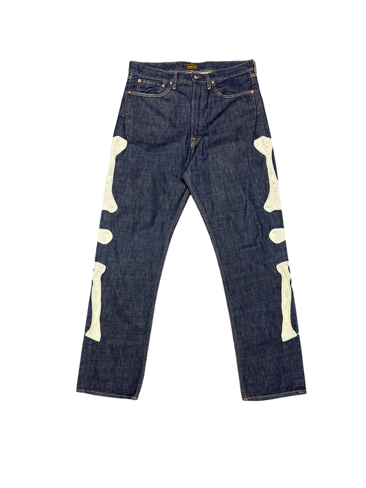 Kapital Bone Jeans (Blue/White)