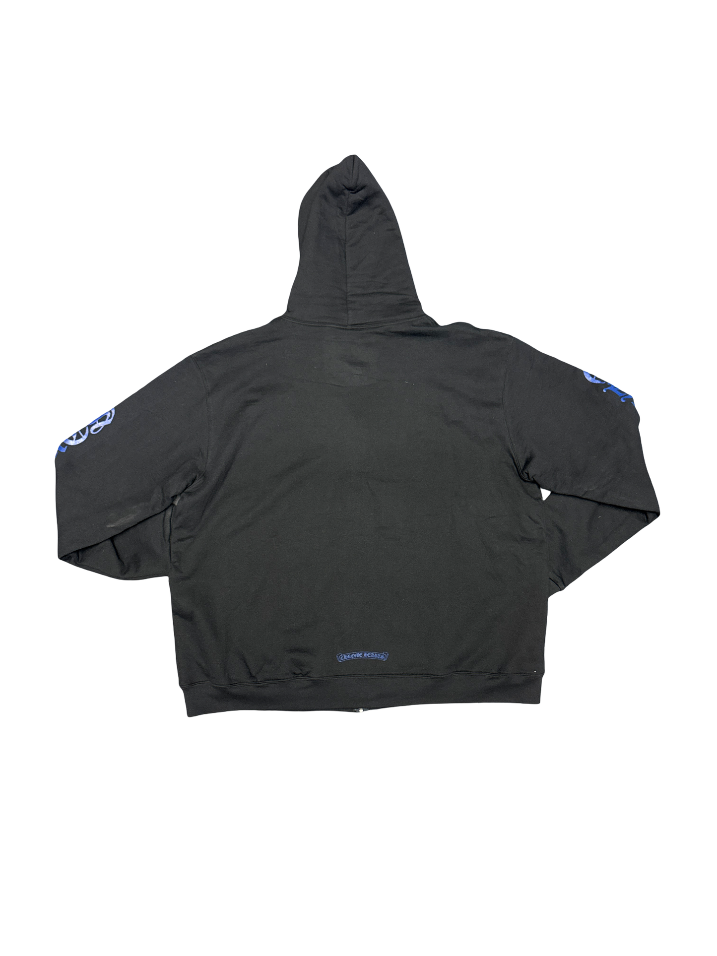 Chrome Hearts Eyechart Thermal Zip Hoodie (Black/Blue)