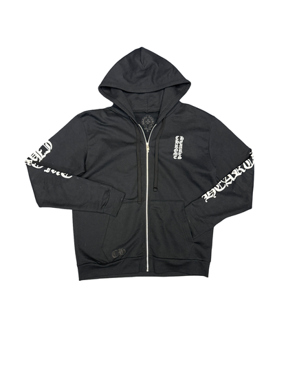 Chrome Hearts Eyechart Zip Hoodie (Black/White)