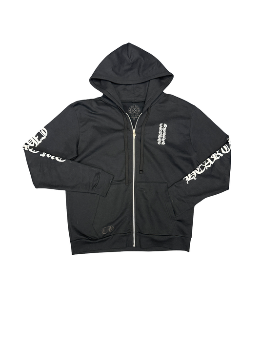 Chrome Hearts Eyechart Zip Hoodie (Black/White)