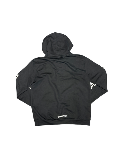 Chrome Hearts Eyechart Zip Hoodie (Black/White)