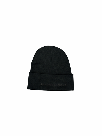 Chrome Hearts "CH" Beanie (Black/Black)