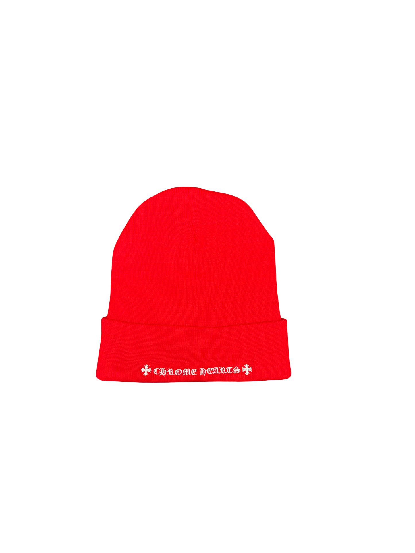 Chrome Hearts "CH" Beanie (Red/White)