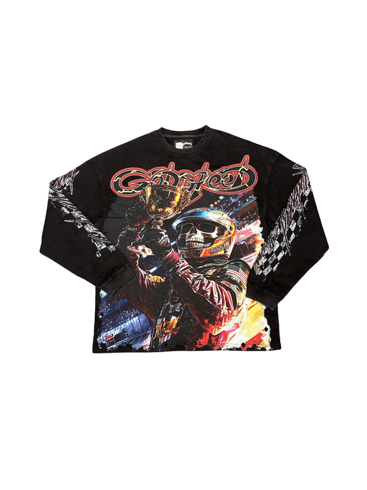 Godspeed Racer Tee (Black/Multi)