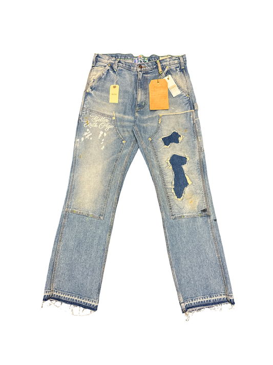Better With Age Carpenter Denim (Light Blue/Navy Blue)