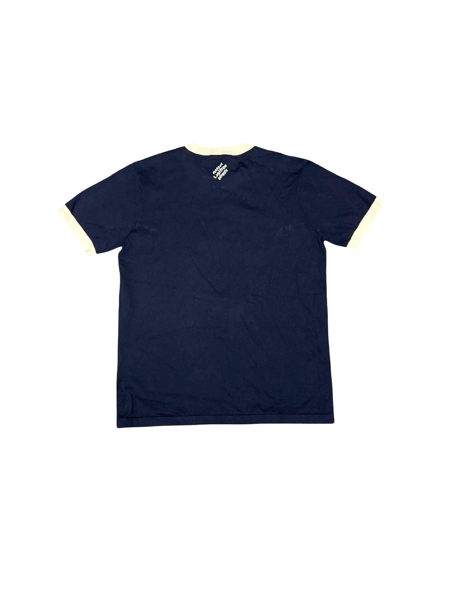 Louis Vuitton "LV" Floral Tee (Navy/White)